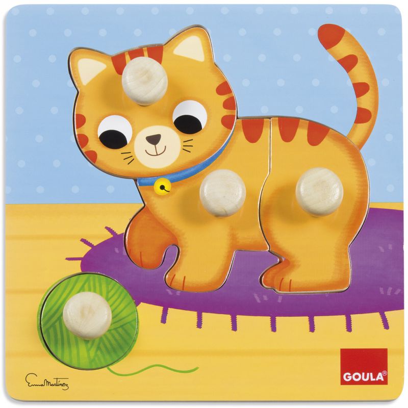 Puzzle à encastrement Chat (4 pièces) Goula