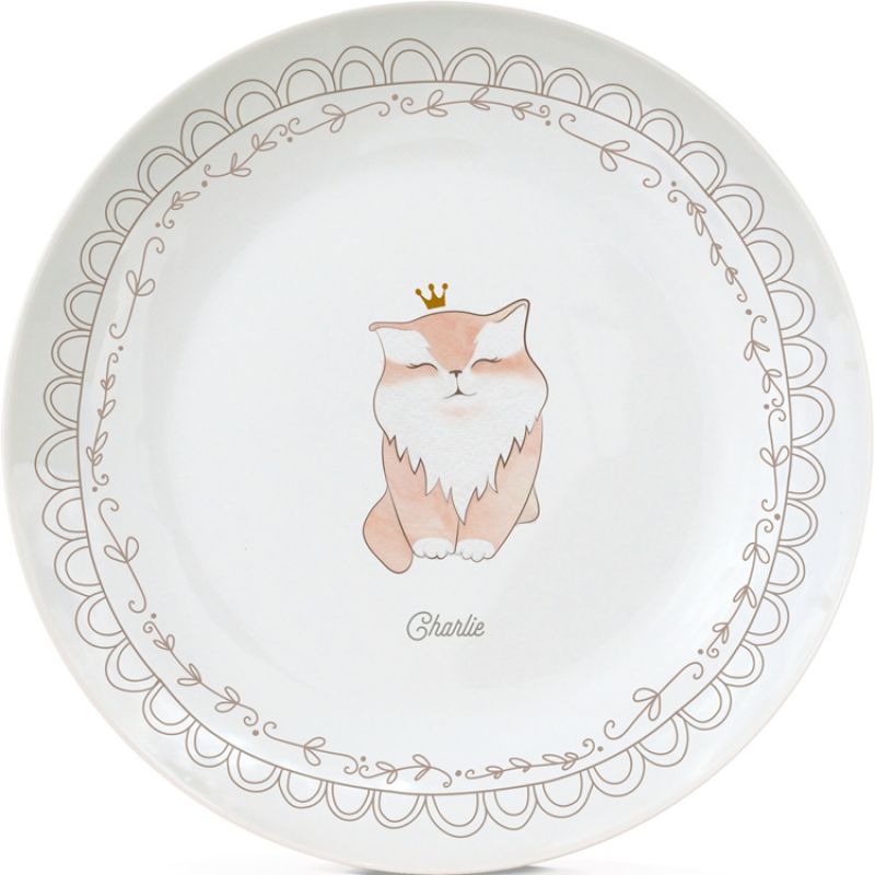 Assiette en porcelaine Chat (personnalisable) Gaëlle Duval