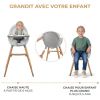 Chaise haute 2 en 1 Fini 2 Grey Kinderkraft Produit 3