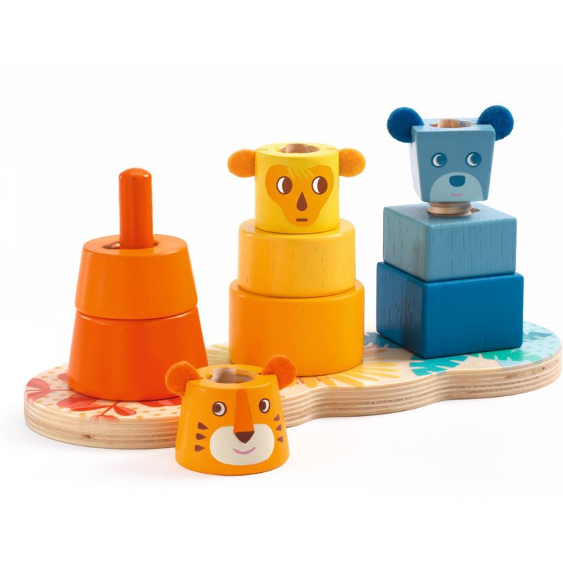 Jeu à encastrer Baby couleur Multi Stacki Djeco Produit 1 grande taille