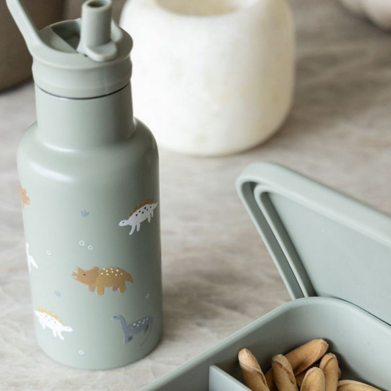 Gourde Dino vert (350 ml) Kidzroom Ambiance 2