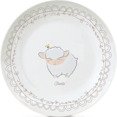 Assiette en porcelaine Mouton (personnalisable)  par Gaëlle Duval
