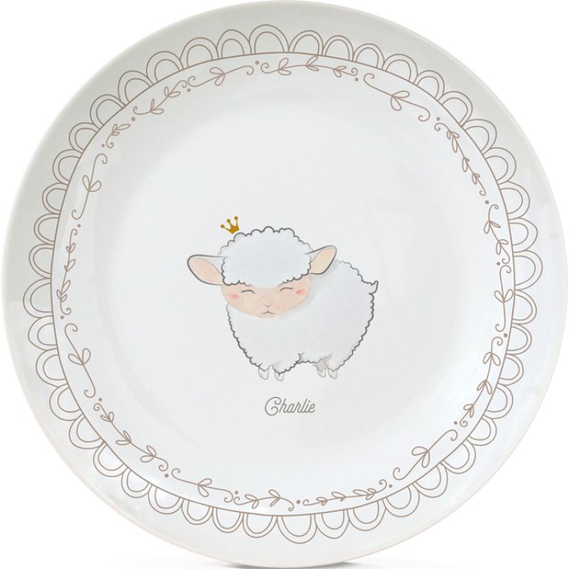 Assiette en porcelaine Mouton (personnalisable) Gaëlle Duval