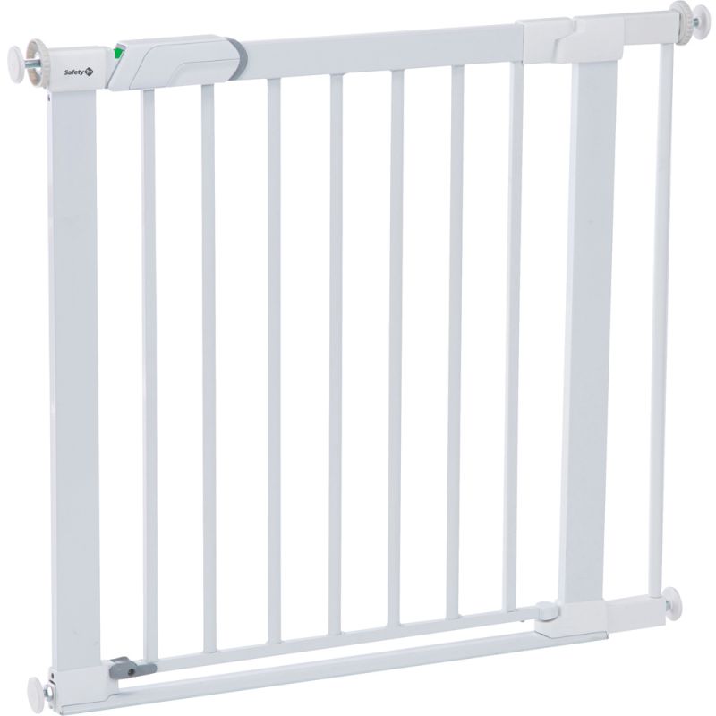 Barrière de sécurité flat step ultra plate métal blanc Safety 1st