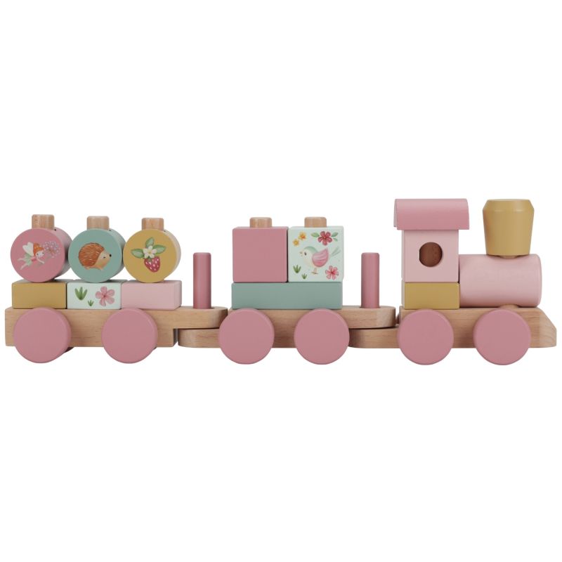 Train à blocs en bois FSC Fairy Garden - Reconditionné Little Dutch Produit 2
