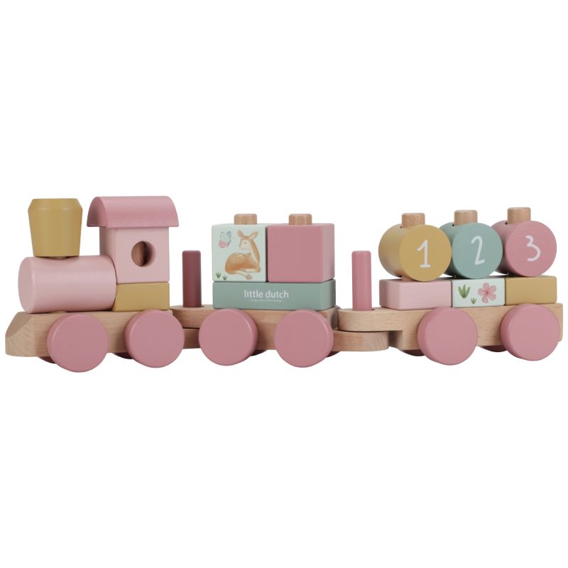 Train à blocs en bois FSC Fairy Garden - Reconditionné Little Dutch Produit 3