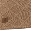 Couverture en polaire Check Knit Biscuit (100 x 150 cm)  par Jollein