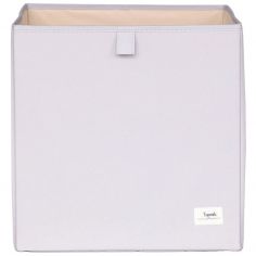 Cube de rangement en tissu recyclé Uni gris clair - 3 sprouts