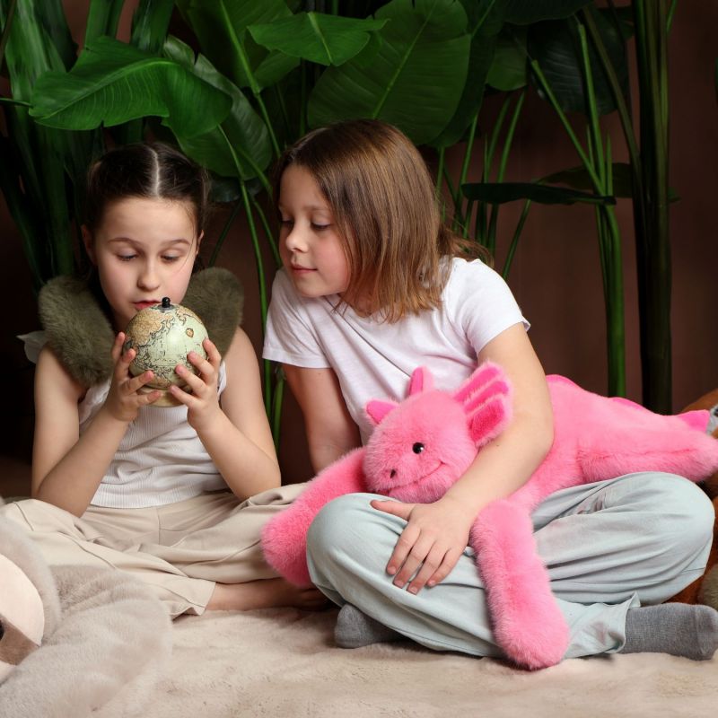 Peluche Axolotl lesté lesté PODCOLL (50 cm) Histoire d'Ours Ambiance 7