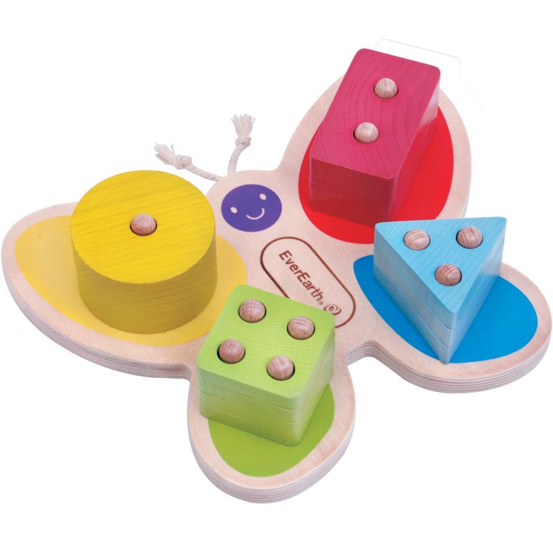 Jeu à empiler en bois papillon EverEarth