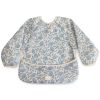 Bavoir à manches longues Blue Flowers (6-24 mois) Mushie Produit 1