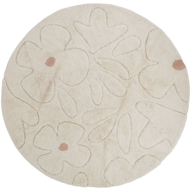 Tapis rond Gentle Flora (140 cm) Nattiot Produit 1