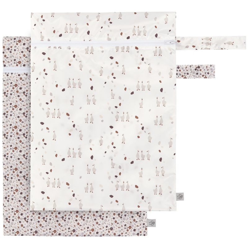 Sac à couches imperméable Tiny Farmer fleurs et oie Lässig
