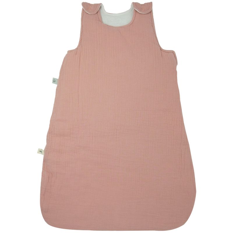 Gigoteuse chaude en coton bio froissé rose TOG 2.5 (90 cm) Kadolis