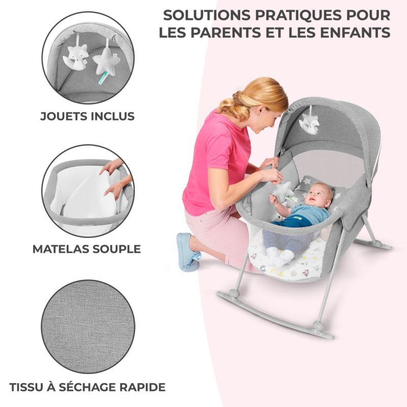 Berceau bébé Lovi Grey Kinderkraft Ambiance 5