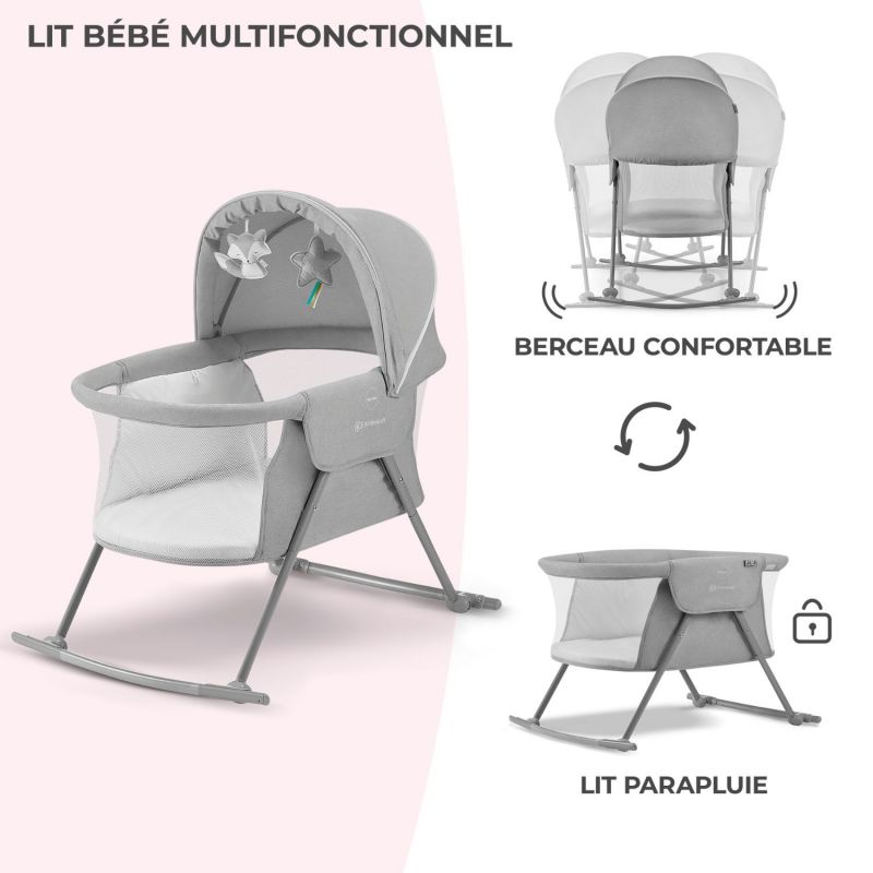 Berceau bébé Lovi Grey Kinderkraft Ambiance 8