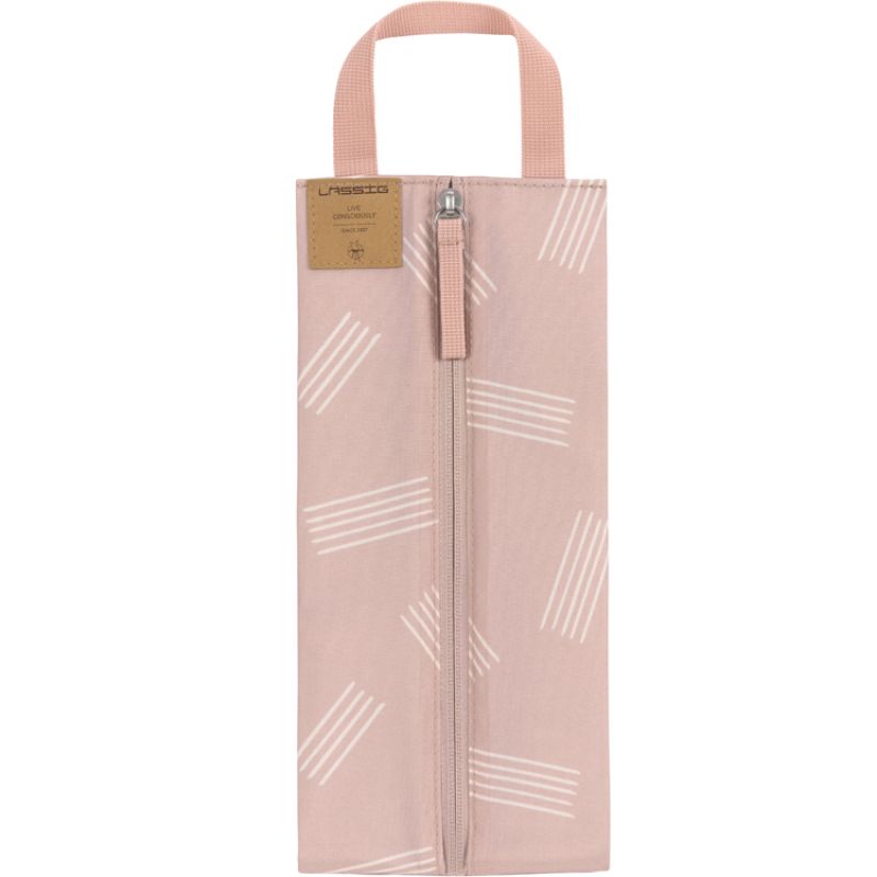 Pochette isotherme Rayures rose Lässig
