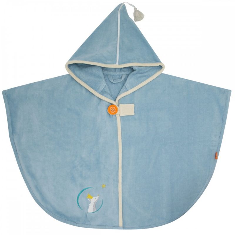 Cape de bain renard bleu orage personnalisable (0-5 ans) L'oiseau bateau