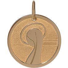 Médaille Marie personnalisable 17 mm (or rose 750°)  par Je t'Ador