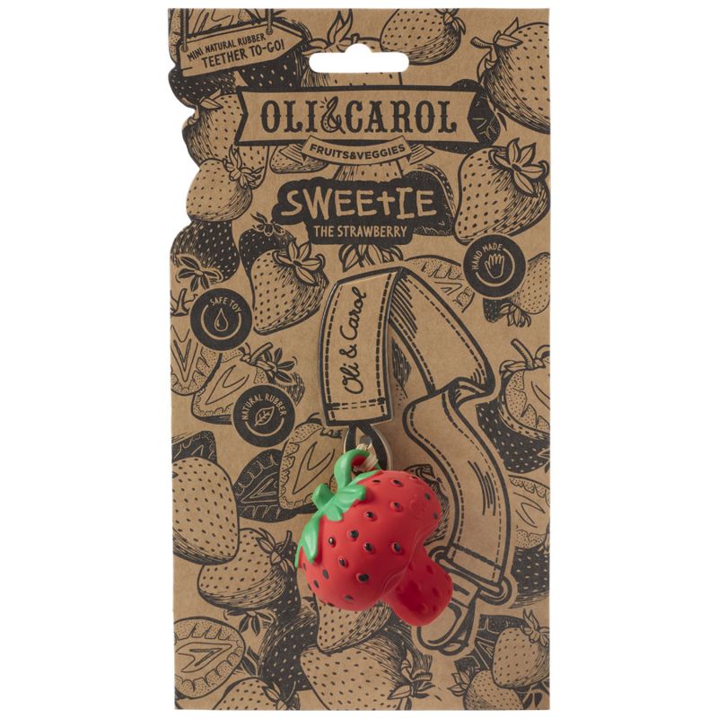 Mini jouet de dentition Chewy Sweetie la fraise Oli & Carol Produit 8