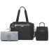 Sac à langer Stevie Luxe Scuba noir - Storksak Sac à langer Stevie Luxe Scuba noir - Storksak