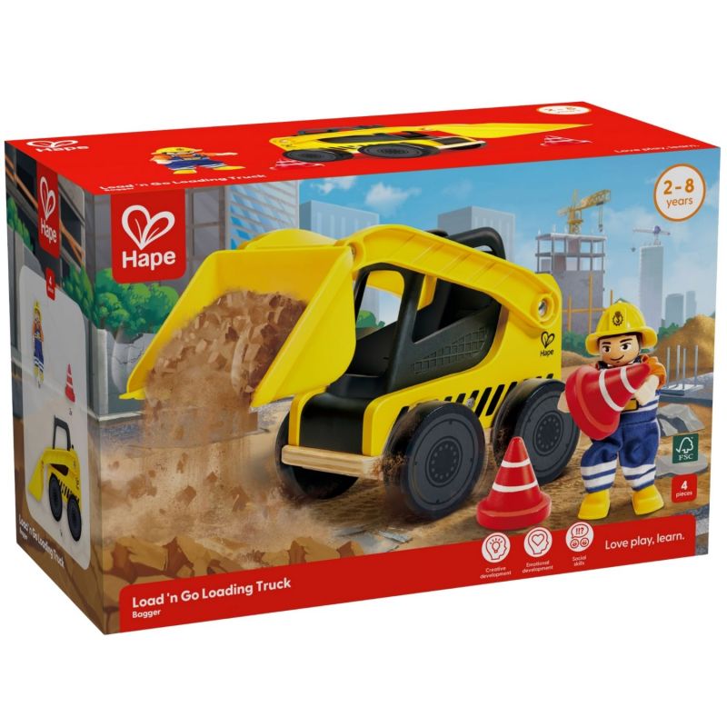 Camion bulldozer Mes engins de chantier Hape Packaging 9