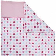 Housse de couette pour berceau Mixed Stars Pink (80 x 80 cm)  par Little Dutch