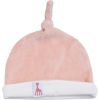Bonnet de naissance en velours rose Sophie la girafe (0-1 mois) - Trois Kilos Sept
