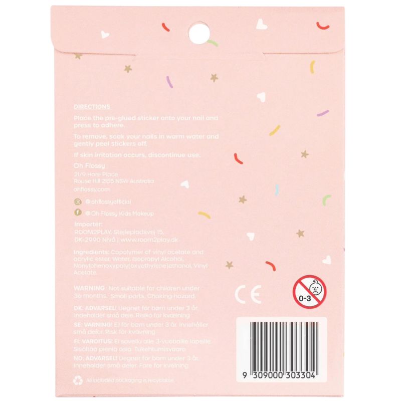 Stickers pour ongles Fleurs Oh Flossy Packaging 2