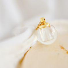 Collier Vœux chaîne (or jaune 18 carats) - Pleine Lune