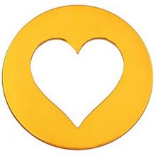 Mini bijou coeur sur cordon (or jaune 18 carats)  par Maison La Couronne