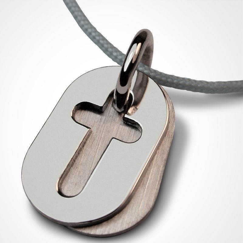 Collier cordon Amen (argent 925°) Mikado