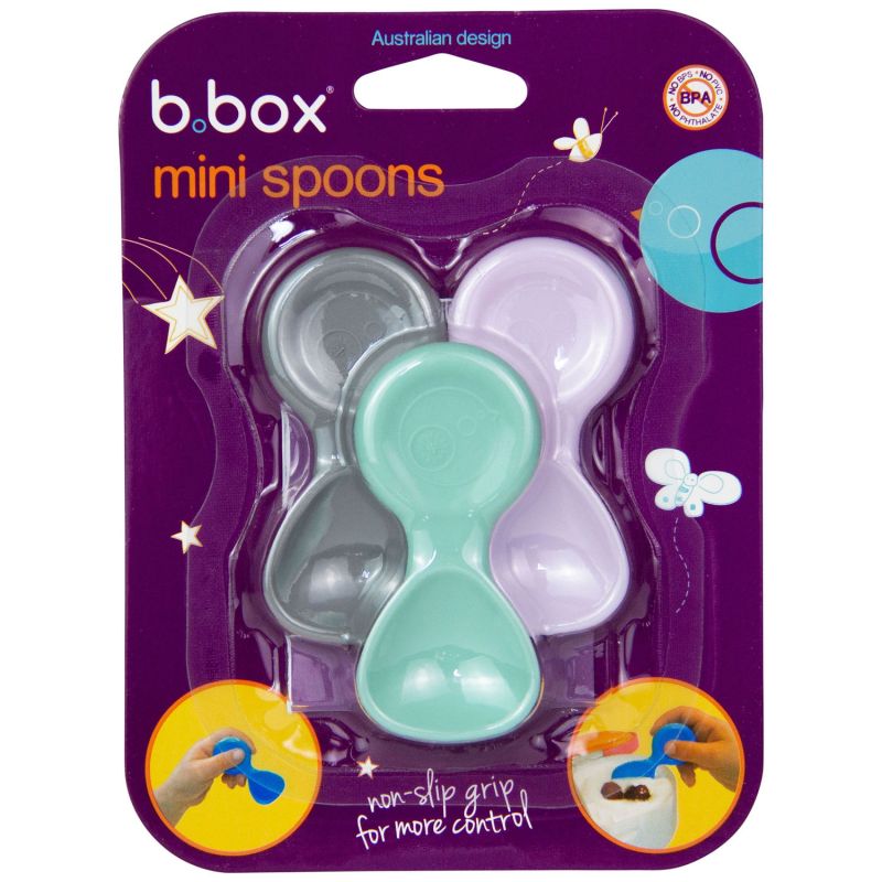 Lot de 3 minis cuillères Pastel B.Box Packaging 5
