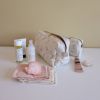 Lot de 4 gants de toilette en coton bio Ashley/Corail  par Cam Cam Copenhagen