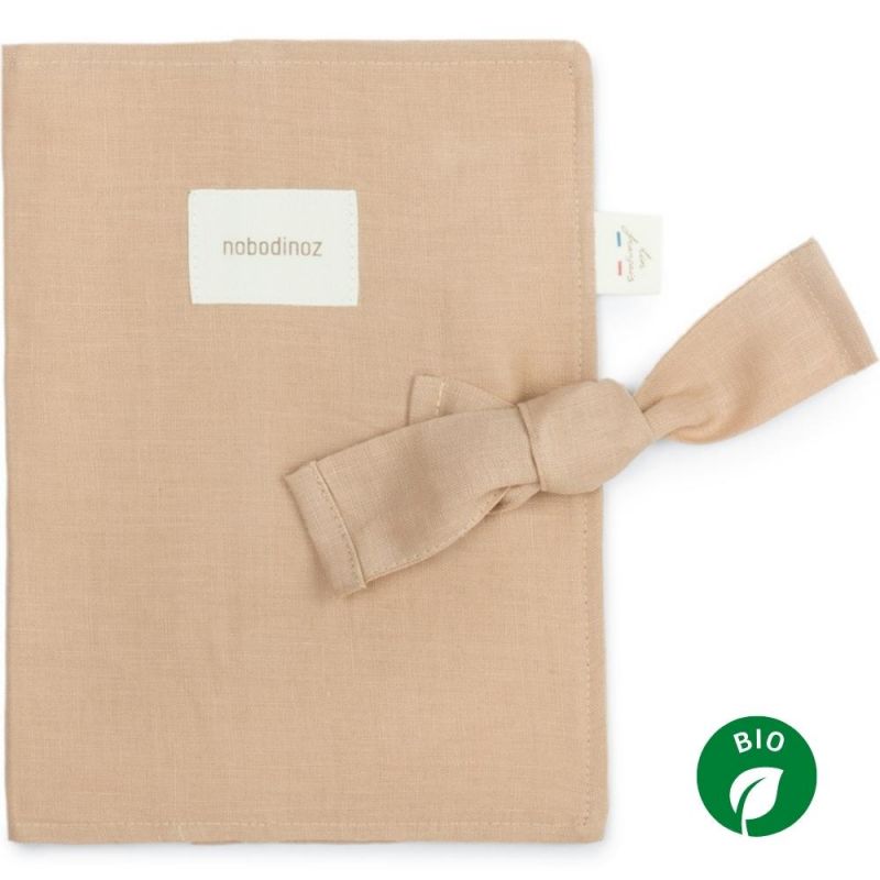 Protège carnet de santé Lin français sand Nobodinoz