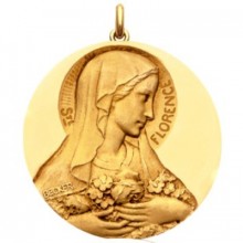 Médaille Sainte Florence (or jaune 750°)  par Becker