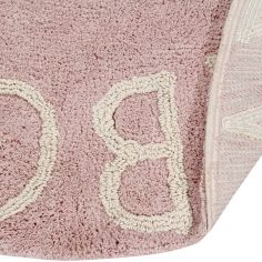 Tapis lavable rond ABC vintage nude (150 cm)