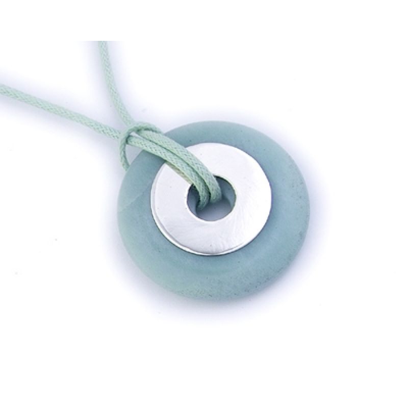 Pendentif ''Pierre fine verte'' (Argent) Petits trésors
