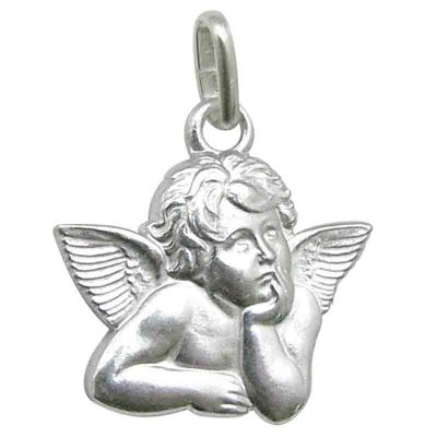 Pendentif Ange Gardien En Argent 925 - Pour Bracelet à Breloques Ou Collier, Taille 25x12mm