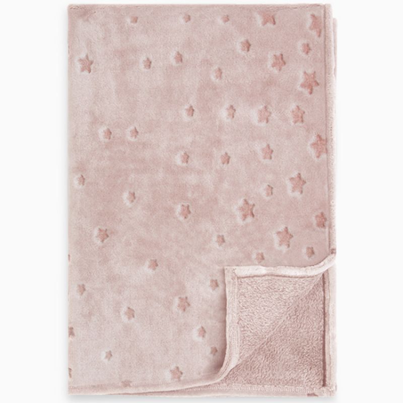 Couverture bébé Weekend Constellation étoiles rose Tuc Tuc