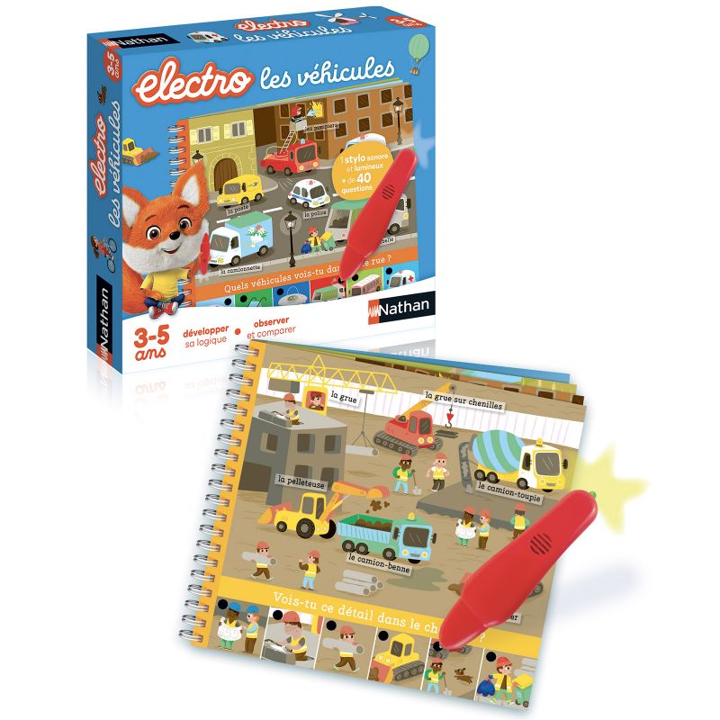 Jeu interactif Électro Véhicules Nathan