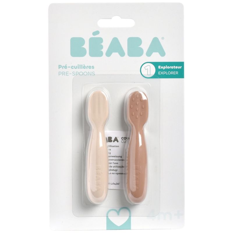 Lot de 2 précuillères en silicone Pralin et Argile Béaba Packaging 8