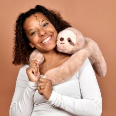 Peluche paresseux marron lesté PODCOLL (40 cm) - Histoire d'Ours