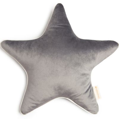 Coussin étoile Aristote Slate Grey (40 cm) Nobodinoz