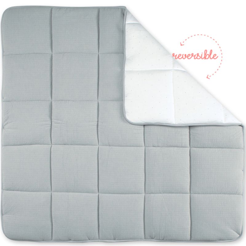 Tapis de parc réversible Cadum gris moyen (100 x 100 cm) Bemini