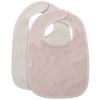 Lot de 2 bavoirs en éponge Silk Rose-Sand Jollein Produit 1