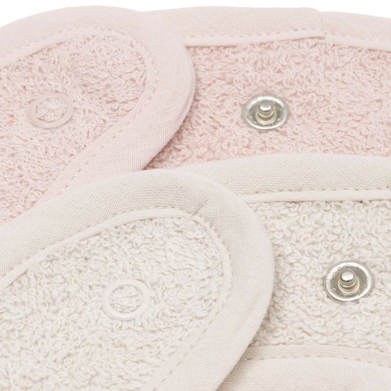 Lot de 2 bavoirs en éponge Silk Rose-Sand Jollein Produit 5