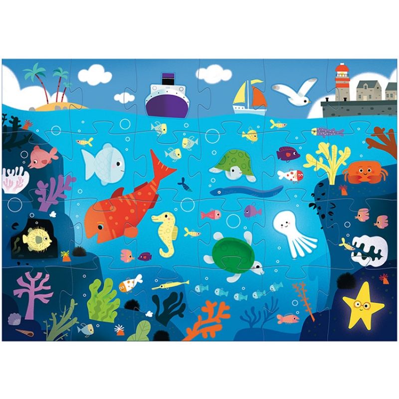 Puzzle géant Sous la mer (32 pièces) Djeco