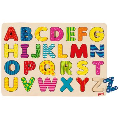 Puzzle à encastrer Alphabet  par Goki