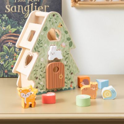 Boîte à formes forêt en bois